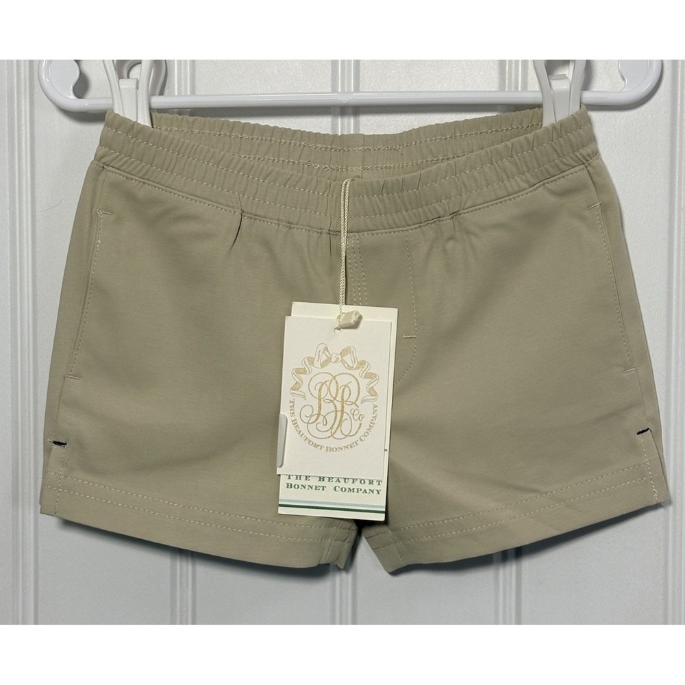 NWT The Beaufort Bonnet Company Prepletic Sheffield Shorts Khaki 12-18 Months
